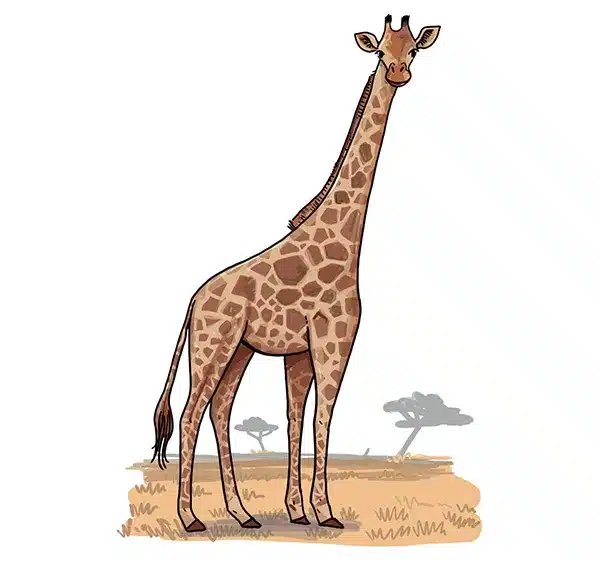 So zeichnest du eine Giraffe