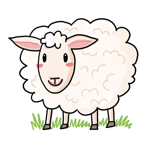 So zeichnest du ein Schaf (einfach)