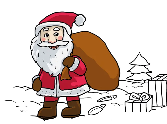 So zeichnest du den Weihnachtsmann – Malen zu Weihnachten
