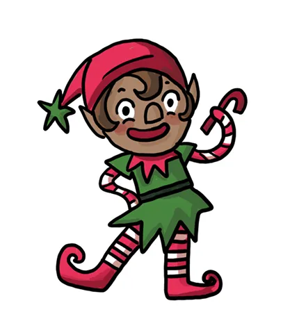 So zeichnest du einen Weihnachtself – Malen zu Weihnachten