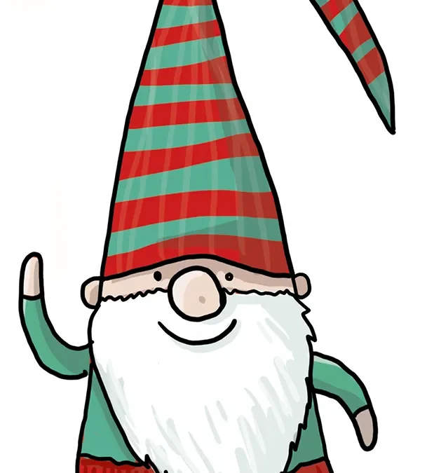 Weihnachtswichtel malen
